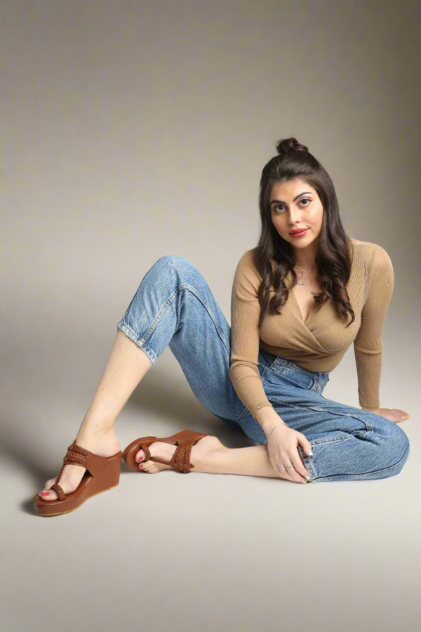 Forrest Woods Kolhapuri Wedges