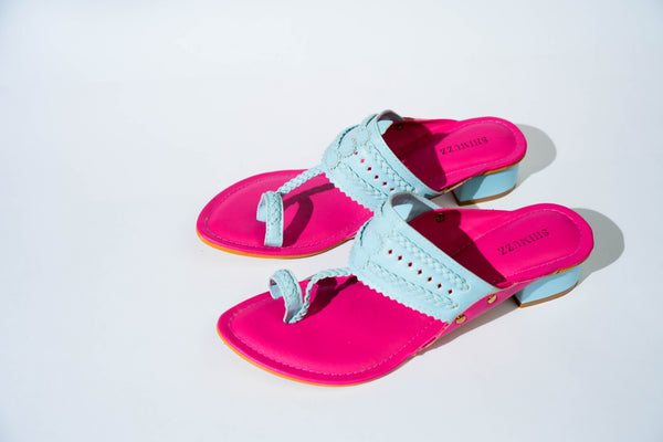 Candy Fusion Kolhapuri Box Heels