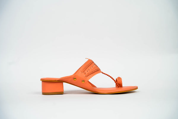 Coppertips Kolhapuri Box Heels