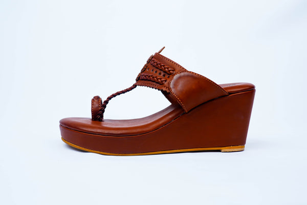 Forrest Woods Kolhapuri Wedges
