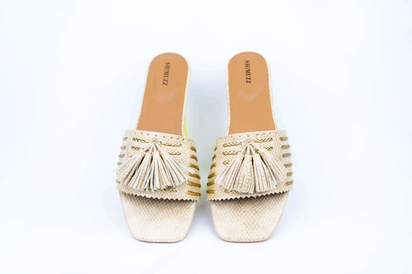 Lilly Toes Tassel Sliders