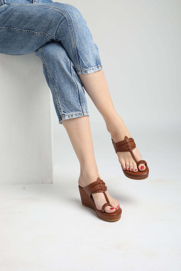 Forrest Woods Kolhapuri Wedges