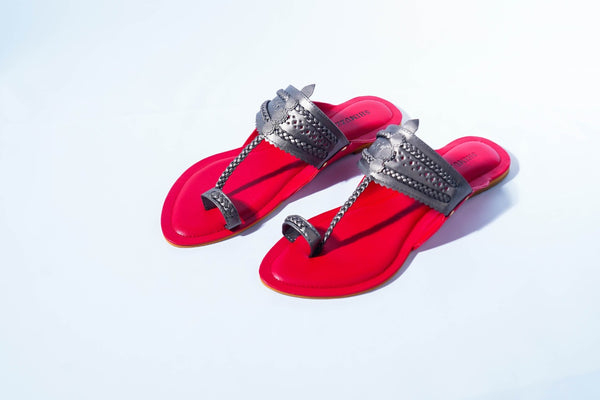Scarlet's Glaze Koolhapuri Flats