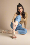 Desert Mist Kolhapuri Wedges