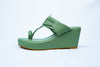 Emerald Dust Kolhapuri Wedges