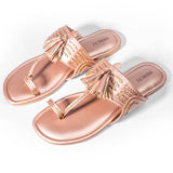 Rose gold tassel with braided flats