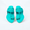 Turquoise Koolhapuri Flats