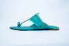 Turquoise Koolhapuri Flats